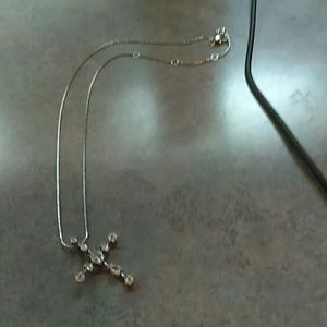 Cross Necklace "Love Heart"